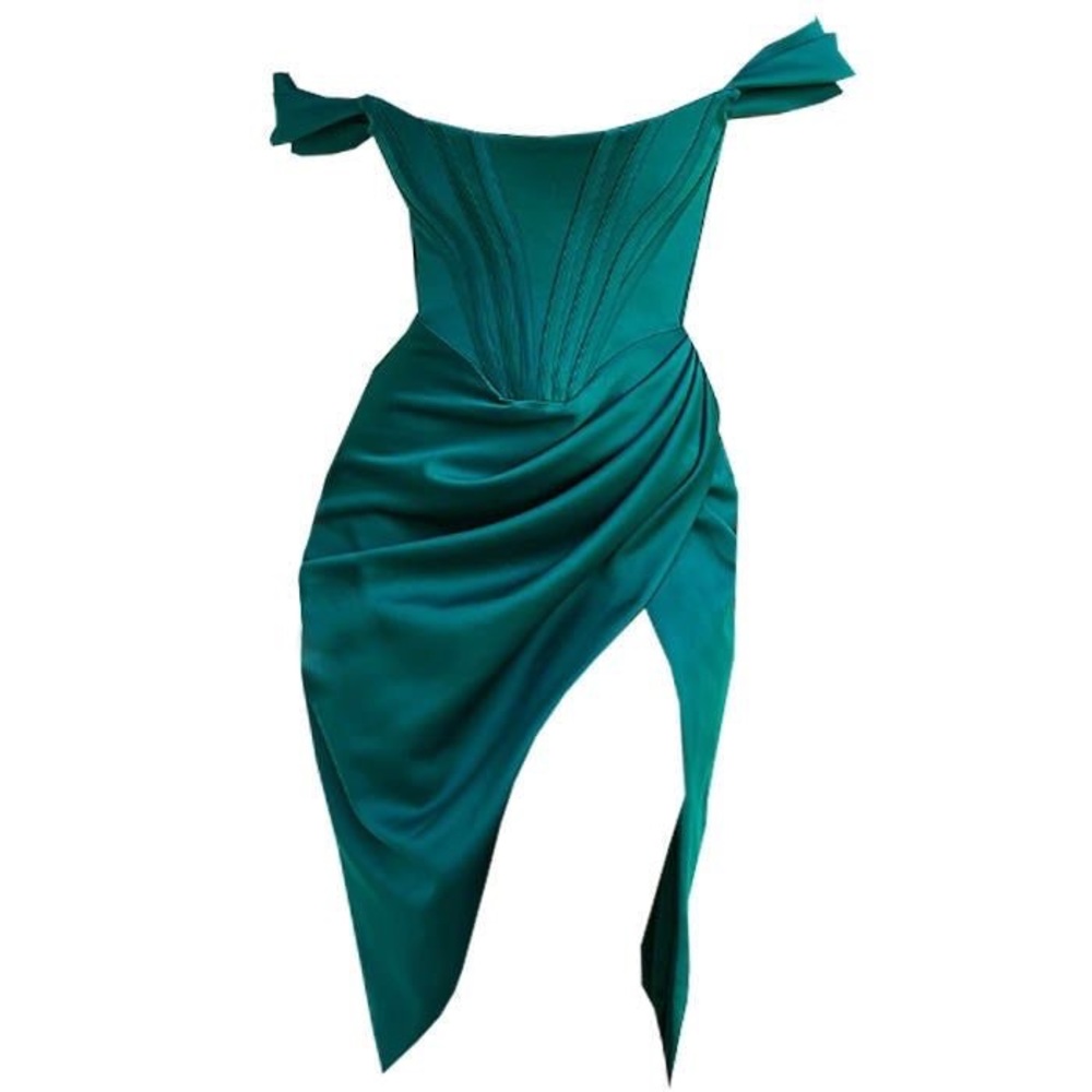 Emerald Green Satin Tuxedo Set – Formal 4-Piece Outfit for Prom or Wedding main image 0
